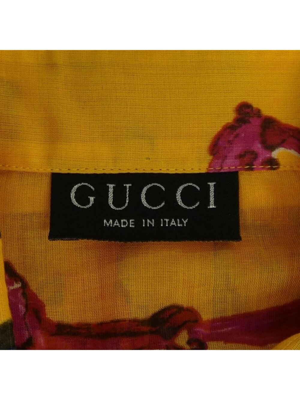 Gucci Vintage Shirt Yellow - Picture 4 of 6